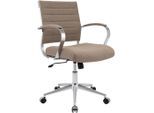 CLP Drehstuhl, Taupe, Metall, 57x90x62 cm, Arbeitszimmer, Bürostühle, Drehstühle