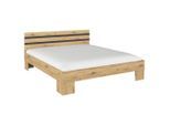 Bett, Grau, Eiche Artisan, 180x200 cm, Blauer Engel, Goldenes M, Made in Germany, Schlafzimmer, Betten, Doppelbetten
