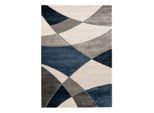 Obsession , Blau , Textil , Abstraktes , rechteckig , 160x230 cm , Oeko-Tex® Standard 100 , für Fußbodenheizung geeignet ,