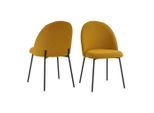 Mid.you , Schwarz, Currygelb , Metall, Textil , 49.5x84x47.5 cm ,