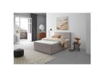 P & B Boxbett , Hellgrau , Holz, Textil , Tanne , H3 , 7-Zonen , 120x200 cm , Schlafzimmer, Bett, Boxspringbetten