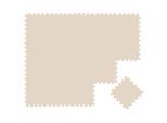 Littletom Spielmatte, Beige, Kunststoff, Rechteckig, 30x30 cm, waschbar, Teppiche & Böden, Teppiche, Teppich Kinderzimmer