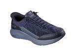 Skechers Contour Foam Cordelux Textiel Heren Navy Cozycord/Pu Sneakers