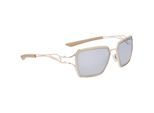 Nike Unisex zonnebril voor volwassenen met vierkant prisma (Goud/Zilver/Goud)