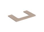 Geberit One Waschtisch-Platte 505282005 75 x 3 x 47 cm, Eiche/Melamin Holzstruktur, Ausschnitt mittig