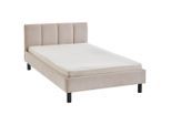 Boxxx Polsterbett, Beige, Holz, Eukalyptusholz, massiv, 120x200 cm, Reach, Stoffauswahl, in verschiedenen Größen erhältlich, Schlafzimmer, Betten, Polsterbetten