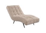 Mid.you Relaxliege Serio, Creme, Metall, 1-Sitzer, 79x88x165 cm, Wohnzimmer, Sessel, Relaxliegen