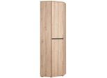 Xora Eckschrank, Eiche Artisan, Holzwerkstoff, Holzoptik, 5 Fächer, 60x210x60 cm, Beimöbel erhältlich, in verschiedenen Holzdekoren erhältlich, Schlafzimmer, Kleiderschränke, Eckschränke