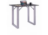 Bartisch VCM "Holz Bartisch Stehtisch Tisch Tresen Xona 140x50", schwarz (silber, anthrazit), B:140cm T:50cm, Tische, Bartisch