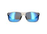 Oakley Rectangle Heren Grijs Inkt Sapphire Prizm Zonnebril