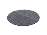 Muratap Basic rond shaggy vloerkleed hoogpolig- 200 cm rond