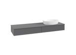 Villeroy & Boch Antao Waschtischunterschrank 1600x190x500mm L16050GK mit Beleuchtung FK/AP: GK/0