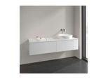 Villeroy und Boch Antao Waschtisch-Unterschrank K38050GF 160x36x50cm, Hahnlochbohrung, Waschbeckenplattenfarbe Lack, glossy white lacquer