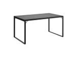 Ambia Garden Gartentisch, Anthrazit, Glas, Metall, rechteckig, U-Form, 140x69x80 cm, Gartenmöbel, Gartentische, Gartentische