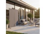 Gardenson Sichtschutz, Grau, Silber, Metall, Textil, 155x188x50 cm, Sonnenschutz & Sichtschutz, Sichtschutz Garten, Paravents outdoor