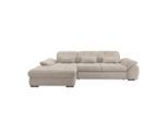 P & B Ecksofa, Beige, Metall, Uni, 4-Sitzer, Füllung: Schaumstoff, L-Form, 314x184 cm, Made in EU, Liegefunktion, seitenverkehrt erhältlich, Rücken echt, Armteil links, rechts, Wohnzimmer, Sofas & Couches, Wohnlandschaften, Ecksofas