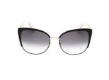 Kate Spade - Genice - Sonnenbrille mit schwarz-goldenem Rahmen und grauen Verlaufsgläsern