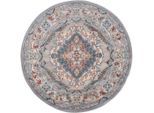 Livabliss Vintage-Teppich, Grau, Textil, Orientalisch, Rund, 160x160 cm, Oeko-Tex® Standard 100, in verschiedenen Größen erhältlich, Teppiche & Böden, Teppiche, Vintage-Teppiche