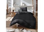 Bettwäsche FLEURESSE "Lech 3089", grau (anthrazit), B/L: 240cm x 220cm, 1 Stk., 2 Stk., Flanell, B/L: 80cm x 80cm & 80cm x 80cm, 3 Stk., Flanell, Obermaterial: 100% Baumwolle, Bettwäsche, Bettwäsche, Edelflanell, Baumwolle, in Gr. 135x200, 155x220, 200x200cm