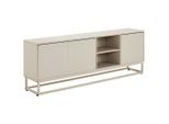 Xora Lowboard, Kaschmir, Metall, Holzwerkstoff, 1 Fächer, 160x56x30 cm, Wohnzimmer, Wohnwände, Lowboards