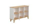 Paidi Sideboard, Weiß, Eiche, Holzwerkstoff, 3 Fächer, 124x85x40 cm, Blauer Engel, Goldenes M, Beimöbel erhältlich, stehend, Wohnzimmer, Kommoden & Sideboards, Sideboards