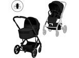 Kombi-Kinderwagen CYBEX "Cybex Gold, Balios", Baby, schwarz (moon schwarz), Kinderwagen Kombi-Kinderwagen, inkl. faltbarer Babywanne