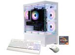 GAMEMAX Gaming-PC "Vista AW 8207 AMD Ryzen 5 7500F 32GB DDR5 1TB SSD RX 9070", weiß, Microsoft Windows 11 Home (64 Bit), RX 9070, 32 GB RAM 1.000 GB SSD, Desktop-PCs, Windows 11, DDR5 RAM, Gaming-PC