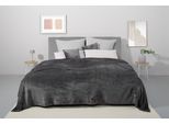 Tagesdecke OTTO HOME "Desner3", grau (anthrazit), B:140cm L:210cm, Polyester, Tagesdecken, Tagesdecke, Soft-Touch-Oberfläche, viele Farben erhältlich, Decke ab 140x210 cm
