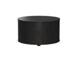 Vicco Couchtisch, Schwarz, Holzwerkstoff, Rund, 80x45x80 cm, Wohnzimmer, Wohnzimmertische, Couchtische