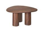Beliani Couchtisch, Braun, Holzwerkstoff, Dreieckig, 75x36x75 cm, Wohnzimmer, Wohnzimmertische, Couchtische