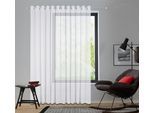 Gardine OTTO HOME "Dolly" Gr. 2, weiß, B:300cm H:120cm, Polyester, Gardinen, Gardine, gewebt, Polyester, extra Breite ab 3 Meter