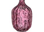 Tischvase OTTO HOME "Vase", pink (lila), H:19cm Ø:13cm, Glas, Vasen, Tischvase, mit schimernder Oberfläche