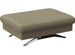 Pouf FLEXLUX "Glow Sitzhocker, Polsterhocker", grün (fall grün), B:95cm H:81cm T:65cm, Leder, Poufs, Pouf, Hocker mit Stauraum, Fuß Alu