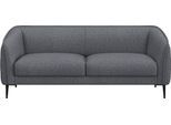 2,5-Sitzer FLEXLUX "Belle Designsofa, Couch, bequem durch Kaltschaum im Sitz", blau (navy blau), B:188cm H:74cm T:89cm, 62% Polyester/17%Cotton/14%Viscose/7%linen, Sofas, 2 5-Sitzer, Skandinavisches Design, In hochwertiger Verarbeitung