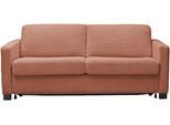 Schlafsofa HOME AFFAIRE "Vionelle, 2-Sitzer mit Kaltschaummatratze nach Wahl, Breite 166 cm", braun (rusty), B:166cm H:81cm T:98cm, 88% Polyester, 12% Polyacryl, Sofas, Schlafsofa, Dauerschläfer mit wahlweise Standard- oder Premium-Matratze