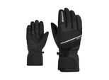 Skihandschuhe ZIENER "GEZIMO-Z AQUASHIELD", Herren, Gr. 11,5, schwarz tec, Kunstfaser, Handschuhe Skihandschuhe, wasserdicht, winddicht, atmungsaktiv, warmes Fleece-Futter