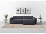 Ecksofa TRENDMANUFAKTUR "Braga, mit hochwertigem Kaltschaum, L-Form, Japandi-Design", grau (graphite), B:255cm H:72cm T:160cm, 92% Polyester, 8% Nylon, Sofas, Ecksofa, modernes Sofa, Couch mit hohem Sitzkomfort, 255/72/160 cm (B/H/T)