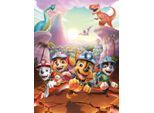 Leinwandbild BÖNNINGHOFF "Wandbild DINO RESCUE PAW PATROL 46x61 cm – Leinwandbild Keilrahmen", blau (farbe bild(er): blau, rosa, gelb, grün, orange), B:46cm H:61cm T:1,8cm, Canvas, MDF, Bilder, Leinwandbild, auf Keilrahmen gespannt