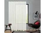 Gardine OTTO HOME "Dolly" Gr. 4, beige, B:450cm H:145cm, Polyester, Gardinen, Gardine, Transparent, Gewebt, Polyester, extra Breite ab 3 Meter