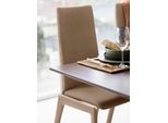Polsterstuhl STRESSLESS "Laurel", braun (sand dinamica, eiche gekalkt), B:57cm H:105cm T:60cm, Microfaser DINAMICA (88% Polyester, 12% Polyurethan), Stühle, Polsterstuhl, High Back, Größe M, mit abgerundeten Beinen in Eiche gekalkt