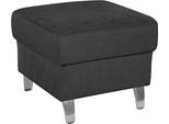 Hocker SIT & MORE "Arngast", grau (graphit), B:58cm H:48cm T:58cm, Luxus-Microfaser ALTARA NUBUCK (100% Polyester);Struktur (100% Polyester);Flachgewebe (90% Polyester; 10% Polyamid), Hocker, Hocker
