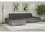 Ecksofa DIE PLANBAR "MP-IN17004 L-Form, Breite 331 cm, Federkern-Polsterung", grau (anthrazit), B:331cm H:84cm T:194cm, 88% Polyester, 12% Polyamid, Sofas, Ecksofa, inkl. Sitztiefenverstellung, wahlweise weitere Funktionen