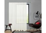 Gardine OTTO HOME "Dolly" Gr. 1, weiß (beige), B:300cm H:100cm, Polyester, Gardinen, Gardine, Bestseller, Store, extra Breite ab 3 Meter