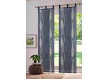 Schiebegardine OTTO HOME "Dimona" Gr. 3, blau (navy), B:57cm H:225cm, Voile, Polyester, Gardinen, Schiebegardine, 2er-Set, Fertiggardine, inkl. Beschwerungsstange, Wellen