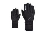 Skihandschuhe ZIENER "GATIS-Z AQUASHIELD", Herren, Gr. 8,5, schwarz, Kunstfaser, Handschuhe Skihandschuhe, wasserdicht, winddicht, atmungsaktiv, warmes Fleece-Futter