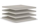 Einlegeboden "Henderson", beige (leinenoptik), B:48cm H:2cm T:50cm, Holzwerkstoff, SET ONE BY MUSTERRING, Einlegeböden, Einlegeboden, 4er-Set 48 cm für Schränke Programm Henderson
