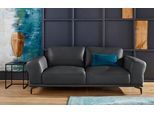 2,5-Sitzer W.SCHILLIG "montanaa Designsofa mit erstklassigem Sitzkomfort, Federkern", schwarz (schwarz z59), B:212cm H:78cm T:94cm, Sofas, 2 5-Sitzer, mit Metallfüßen in Bronze pulverbeschichtet, Breite 212 cm