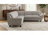Ecksofa OTTO HOME "Sillkeborg 251 x 251 cm, formschönes Sofa mit dunklen Füßen", grau (silber), B:251cm H:80cm T:251cm, 100% Polyester, Sofas, Ecksofa, aus haustierfreundlichem Pet Friendly Bezug