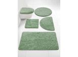 Badematte HEINE HOME Gr. 8, grün (mint), halbrund (50cm x 80cm ), Badematten, Badematte