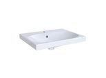 Geberit Acanto Waschtisch 500620018 60 x 48,2 cm, mit Hahnloch, mit Überlauf, weiß KeraTect